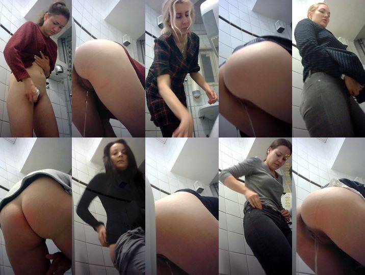 Spy Camera asian frontal voyeur Student restroom