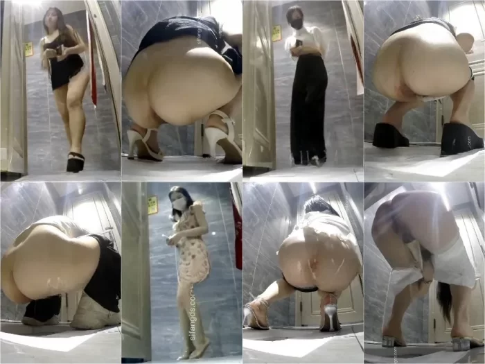 Public Restroom China Toilet Voyeur sifangktv 2283-2285