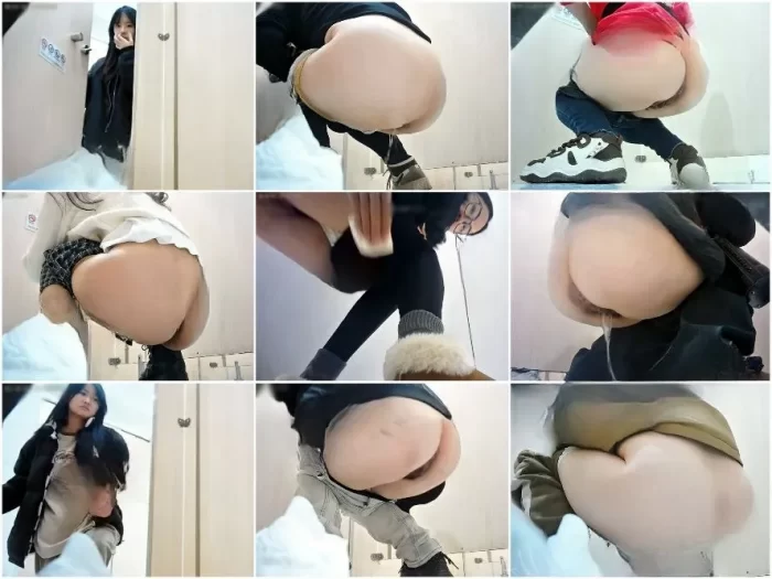 digicamcontrol 新しく流出したトイレ撮影マスターは、ショッピングモールの女性用トイレに忍び込み、顔を出して隠し撮りした❤️黒い服と…