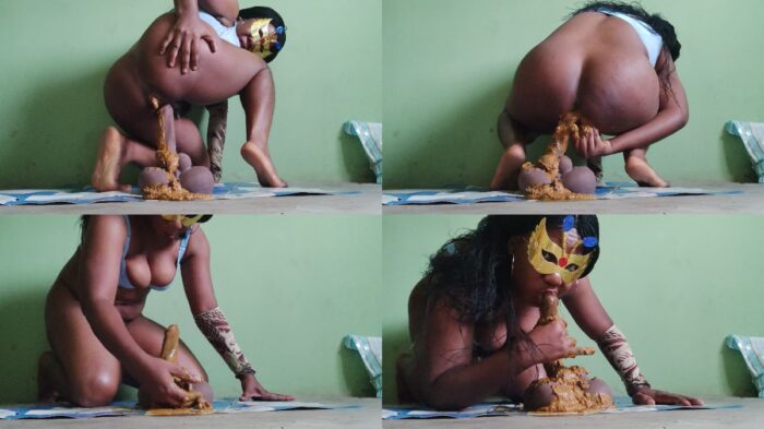 PrettyEbonies – Monster poop, smearing and sucking Eric
