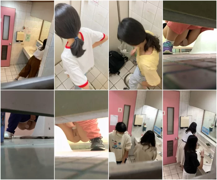 Nude Ass 女子トイレに隠れて、放課後に生徒たちがおしっこをしている様子をこっそり撮影。多くの生徒はオマ○コを拭かないんです。
