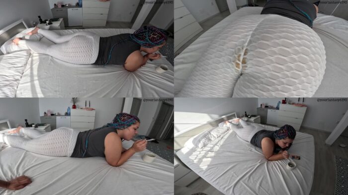 Yourfantasy6190 – Gassy load in my white leggings while I smoke