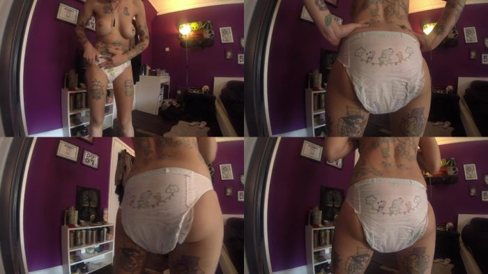 women scat videos DemonaDragon – Monday Morning Topless Diaper Shit