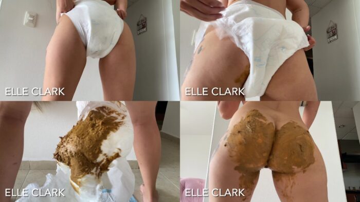 women scat videos ElleClarkScatQueen – shitting in a diaper