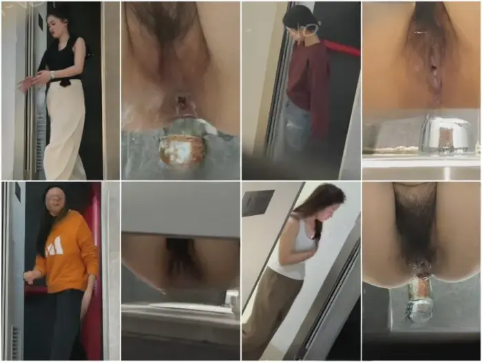 Public Restroom 新しく流出した❤️最高級の手持ちトイレカメラ❤️オフィスビルの女性の陰部のクローズアップHDショット。ズームイン…