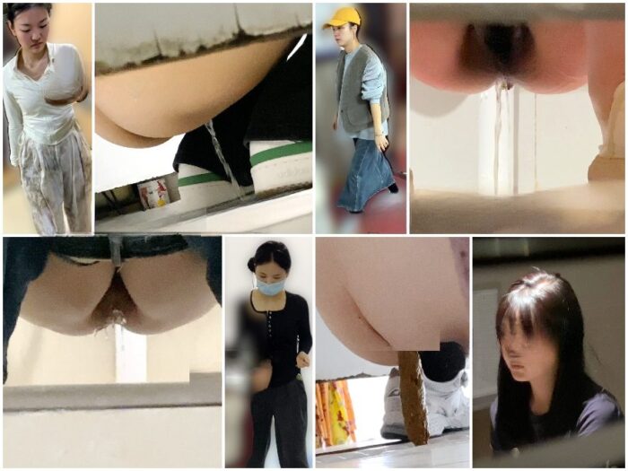 Public Restroom China Toilet Voyeur sifangktv 2524-2526