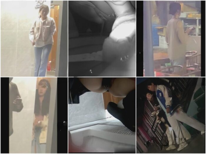 Hidden Camera 新しく流出した写真❤️ 名カメラマンが道端のレストランの女性用トイレに潜入し❤️ 美しい女性たちが排尿する様子を隠し…