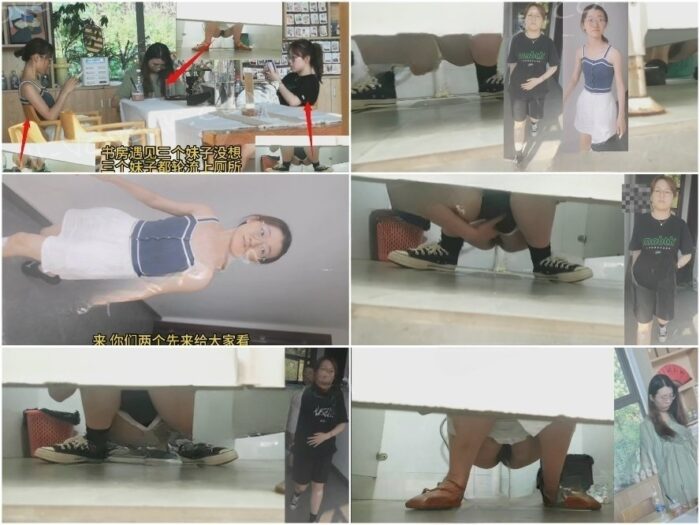 Public Restroom 最新の高画質トイレ写真❤️ 名カメラマンが図書館で読書中の3人の女の子に偶然出会い、彼女たちが交代でトイレを利用…