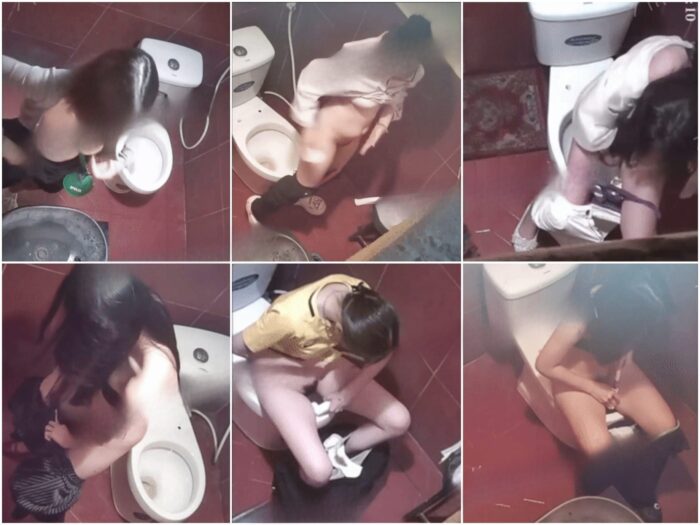 Girls on the Toilet ✅新着流出❤️ 女性用トイレを上から見たパノラマ画像。巨乳の若い女性が着替えているところが予想外に映し出…