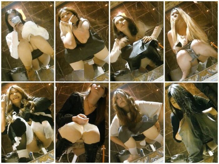 オンライン限定プレ​ミア公開：【パノラマ バー トイレショット】黒ストッキングとハイヒールを履いた様々な美女が登場。（16）