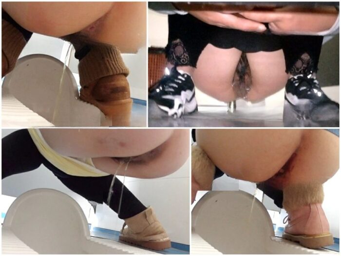 Hidden Cam Toilet 【定番・トイレ映像】「青春への賛歌」シリーズ：完全版 – 高校2年生の少女が、その可憐な秘部から排尿する様子…