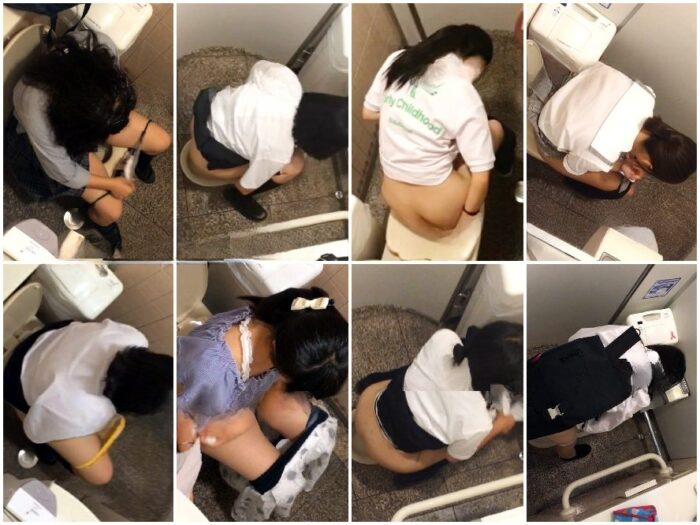 Girls on the Toilet Various Young Students Changing Clothes t1