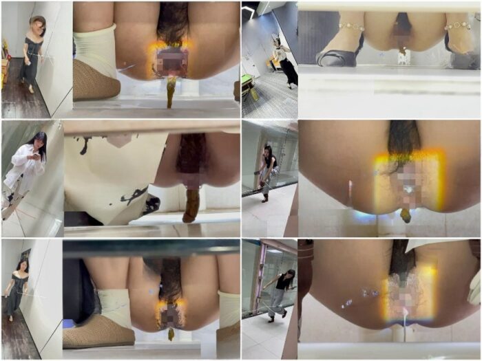 Girls on the Toilet トイレから流出した4月の写真❤️ 照明を使った無許可撮影 – 希少な大判シリーズの最高品質美女