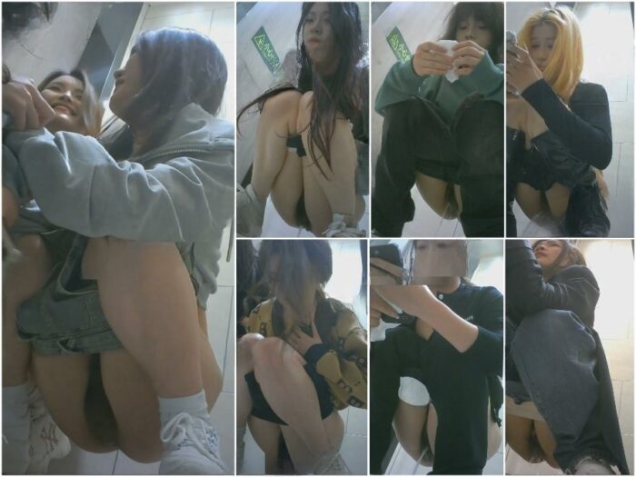 Nude Ass 新たに流出したプレミアムカップルの写真❤️ 3人の美しい女性の友人が一緒にトイレを使用している高解像度のパノラマ隠し撮り写真、…