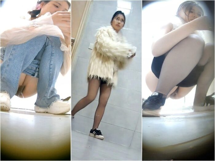 Public Restroom トイレカメラマスターの世界❤️ ビリヤード場の女子トイレをハンディカメラで覗き見。ビリヤードをしながらおしっこを…