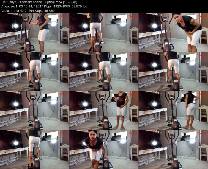 women scat videos LadyX – Accident on the Elliptical