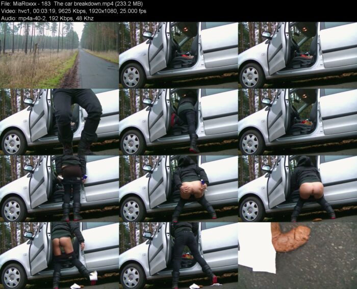 women scat videos MiaRoxxx – 183  The car breakdown