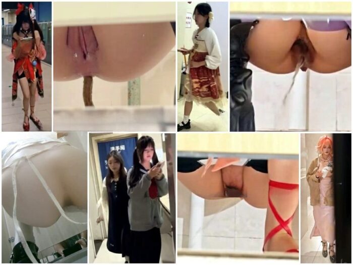 Public Restroom 待望の【トイレショット】コスプレシリーズ：美しいコスプレイヤーが登場する最高品質のトイレショット集（動画59本）
