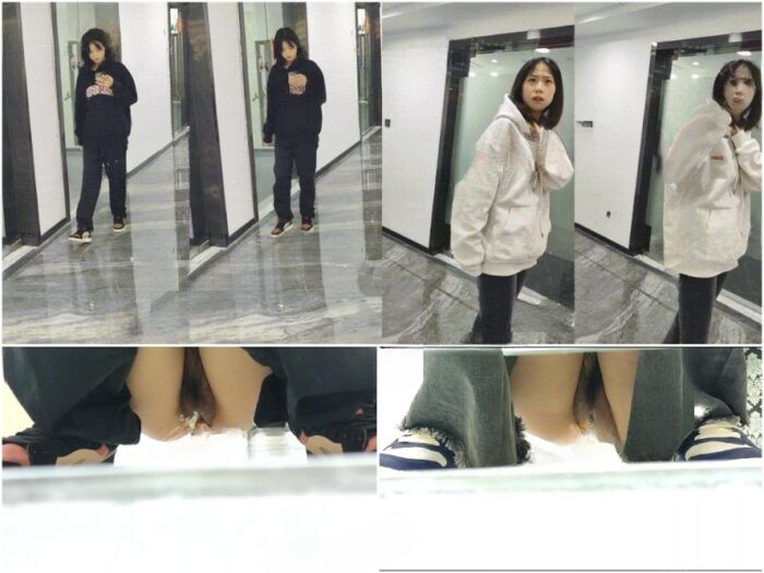 Spy Today オフィスビルの女子トイレで撮影された、美しい新人インターン2人の自然なショット❤️ 美しく、柔らかな胸