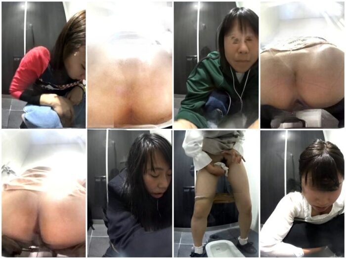 Hidden Camera 無】女子トイレ極太が出る瞬間ドアを開けられちゃうハプニング