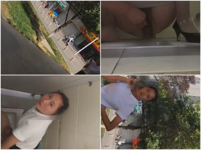 Spy Today ハイヒールを履いた女性不動産エージェントが、アパートの共用トイレでこっそり撮影しているところをカメラに捉えられた。彼女は誤っ…