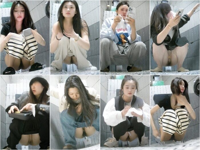 Hidden Camera 【独占公開、オンライン未公開】❤️ 速報:【トイレショット】最高級コスプレシリーズ – 黒ストッキングと青いローブの…