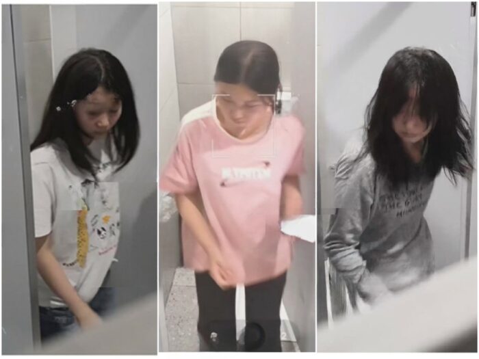 Spy Today 5月に新たに流出したトイレ写真の達人❤️ 女子大学のトイレに潜入し、複数の女子学生が排尿する様子を密かに撮影。写真にはピンク…