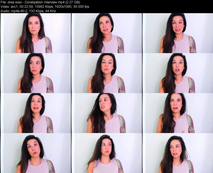 drea xoxo – Constipation Interview