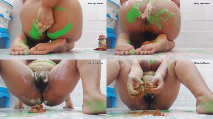 hottyjiyasharma – Indian festival Poop from colorfull Ass