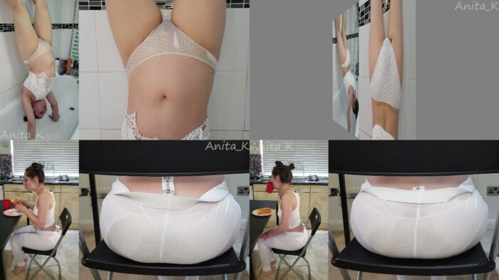 Anita K – Handstand pantypoop and pissing