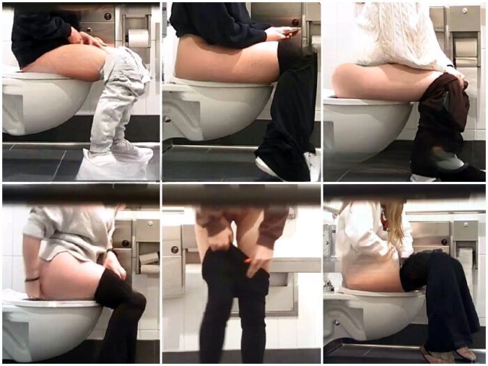 Peeping Hot Girls On Student Toilet 1-3