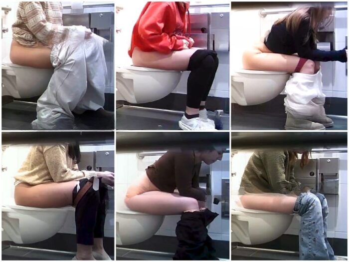 Peeping Hot Girls On Student Toilet 1-3