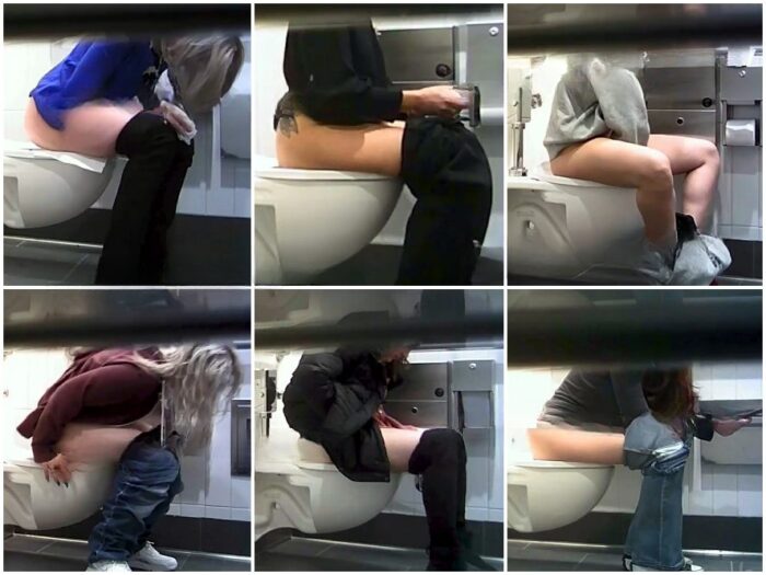 Peeping Hot Girls On Student Toilet 1-3