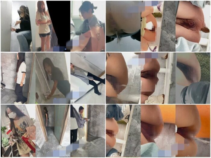 Spy Today 新たに流出したトイレの盗撮映像：ある「達人」がオフィスビルの個室トイレに忍び込み、数人の美しい女性同僚が用を足す様子を盗撮し…