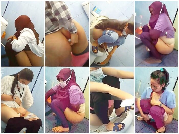 Hidden Camera Hijab Floor Pee