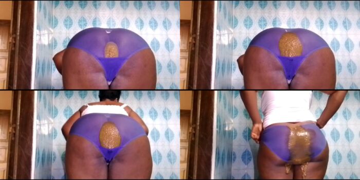 PrettyEbonies – Diarrhea huge panty poop by bigbutt