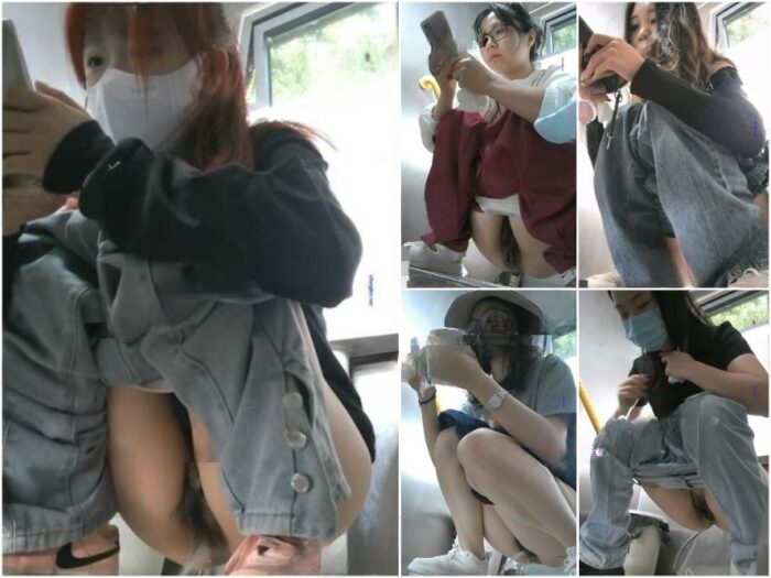 Hidden Camera 最新作：大学街近くの女子トイレ ❤️ 若く美しい女子大生の全身・顔出し映像（パート2）