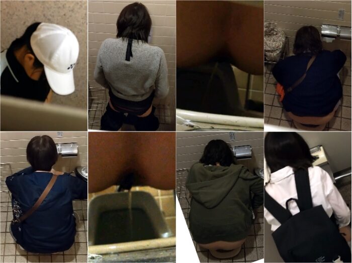 Public Restroom 激レア若いのが撮れた！海のトイレ、中腰お〇っこ、立ち拭き全5名, , 生理ペーパーの匂い嗅ぎを撮られた娘！肛門フ…