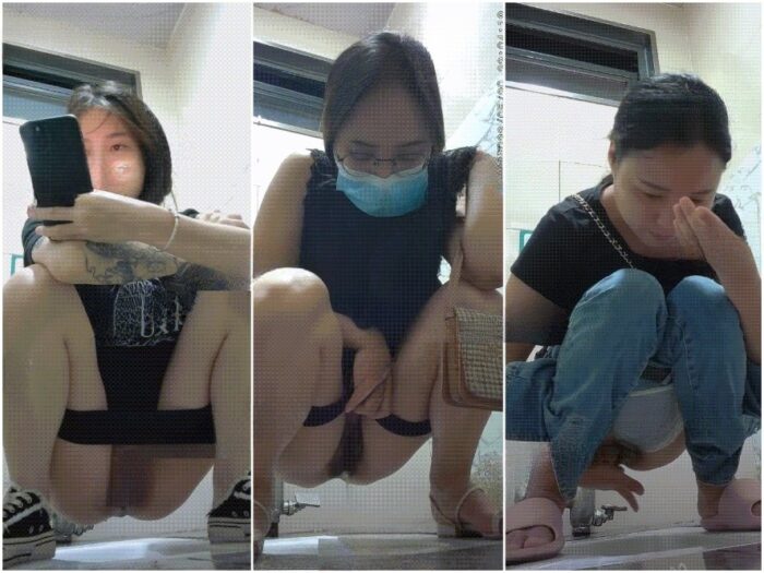 Public Restroom トイレ盗撮の達人が美女だらけの大学の女子トイレに潜入❤️美女の排尿シーンを全景で盗撮。ジーンズ姿の美女が用を足し…